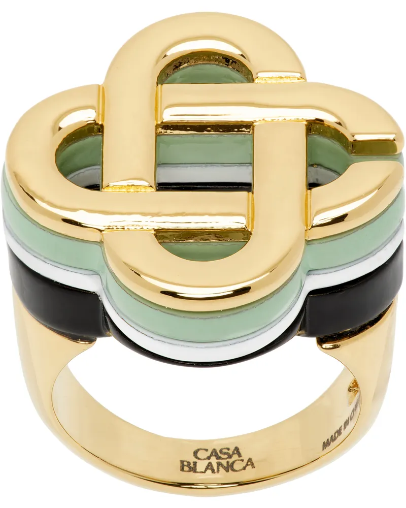 Casablanca Paris Hiking Stacked Ring Gold