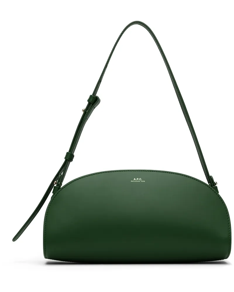 A.P.C. Green Demi-Lune Shoulder Bag Kal