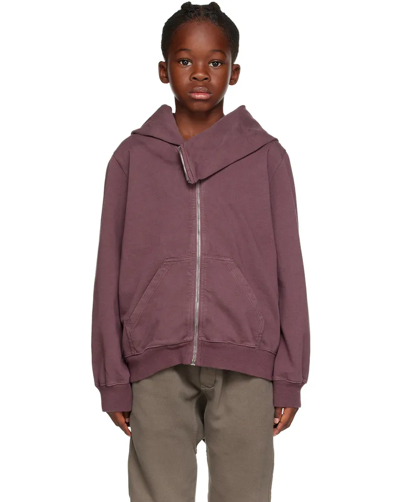Rick Owens Kids Purple Mountain Hoodie 33