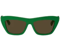 Green Cat-Eye Sunglasses