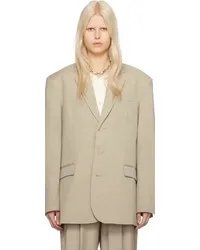 FRANKIE Shop Taupe Gelso Blazer Taupe