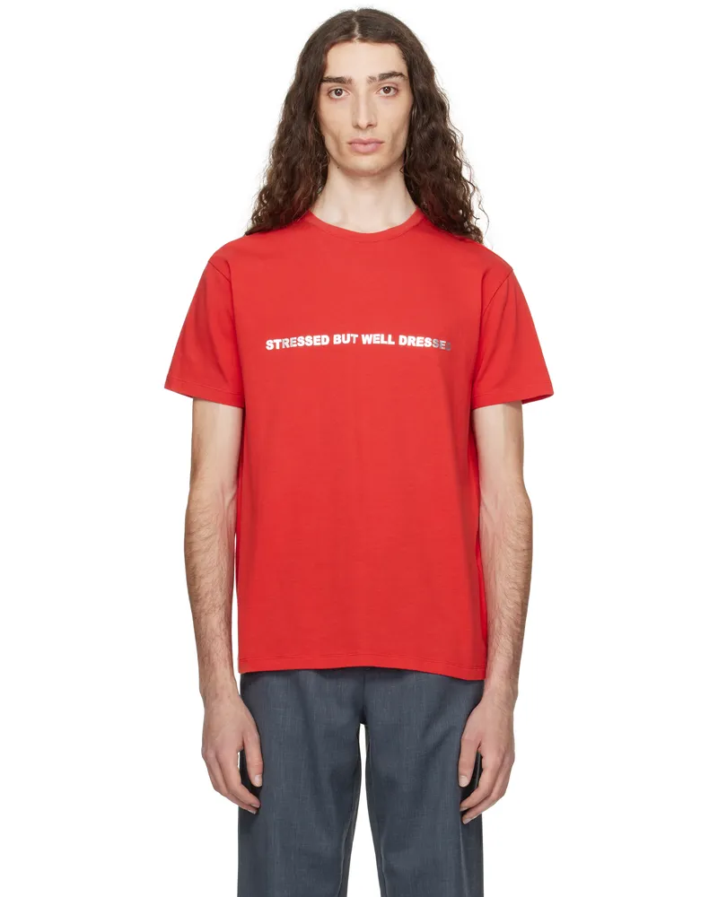 Paloma Wool Red 'Stress' T-shirt 252red