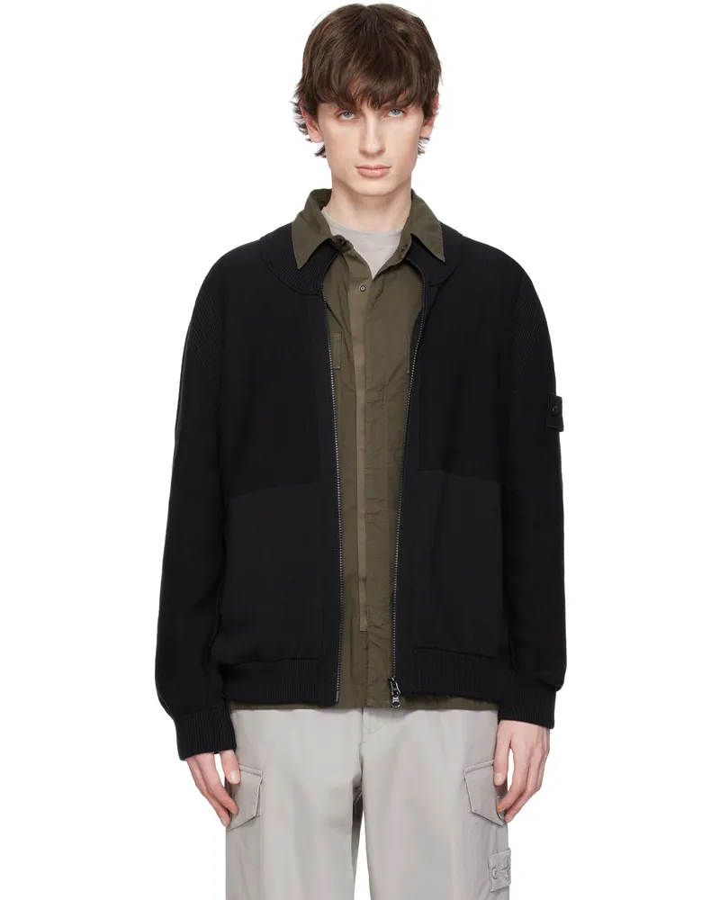 Stone Island Black Cotton Cashmere Sweatshirt V0029
