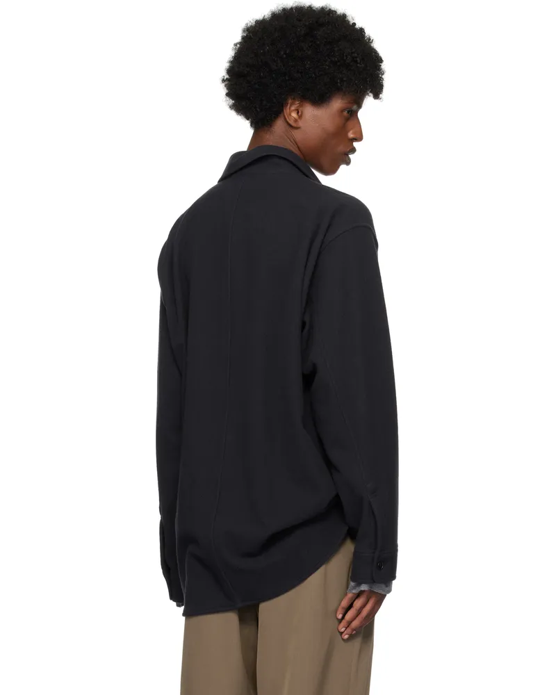 AURALEE Black Brushed Super Fine Wool Flannel Shirt - bei MyBestBrands  shoppen