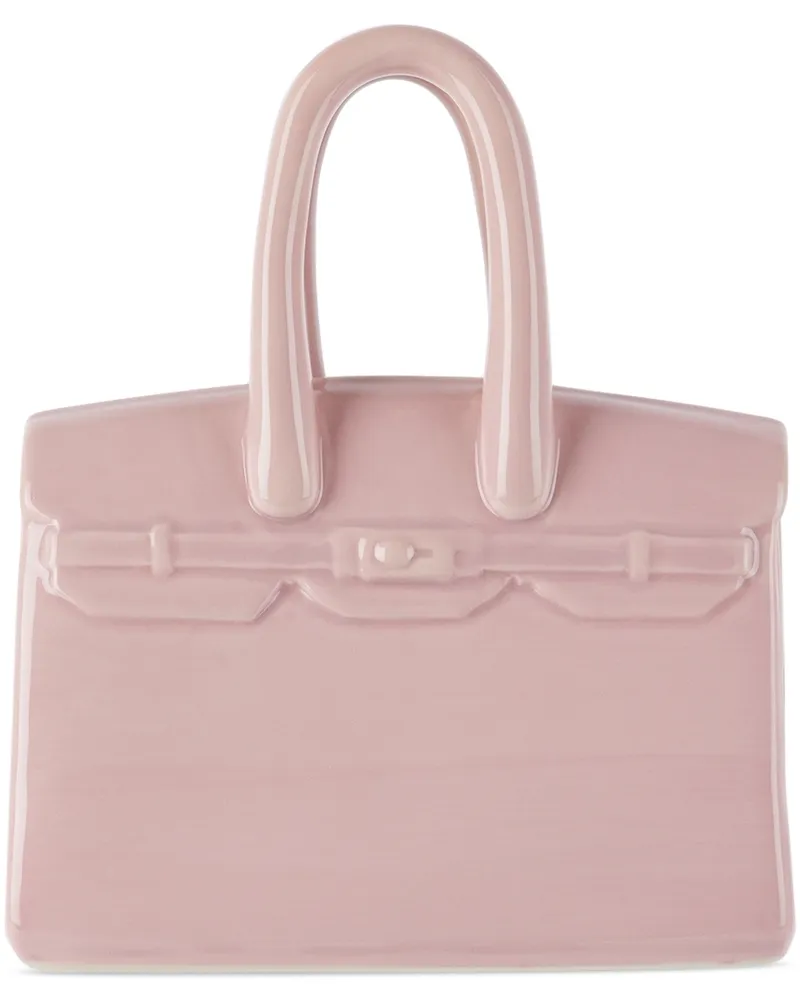 Curves by Sean Brown Pink Money Bag Piggy Bank Blush