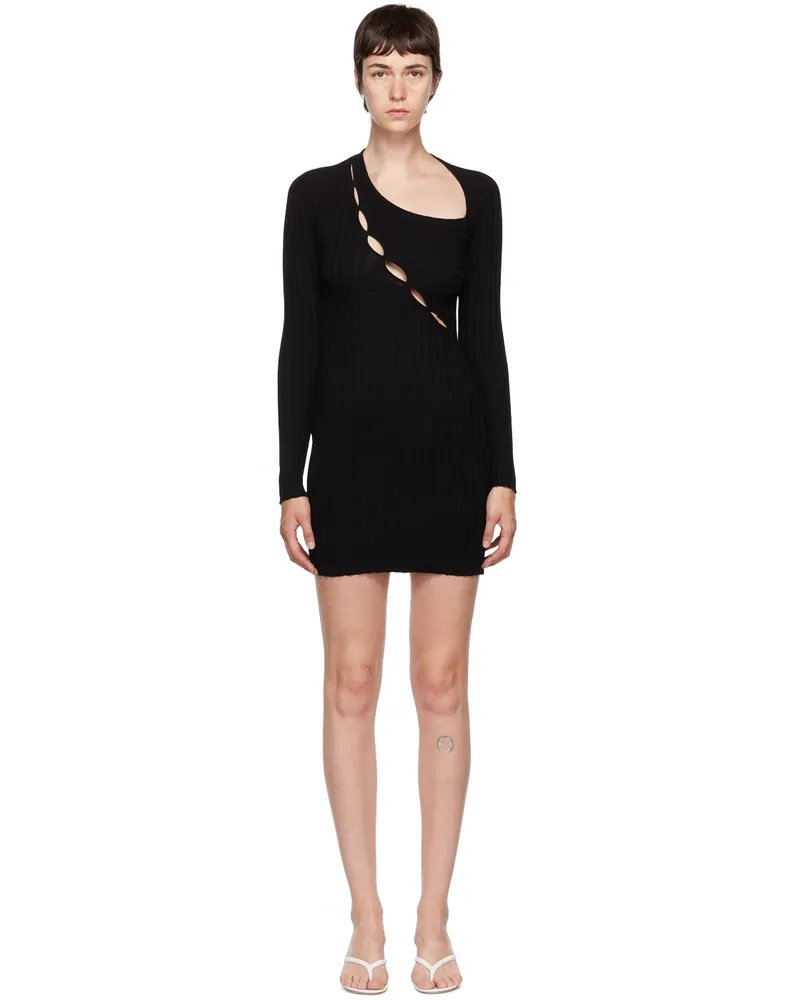 Cotton Citizen Black Capri Minidress Jet