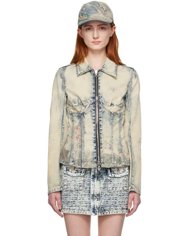 Diesel Off-White De-Milly-Fsc Denim Jacket 01