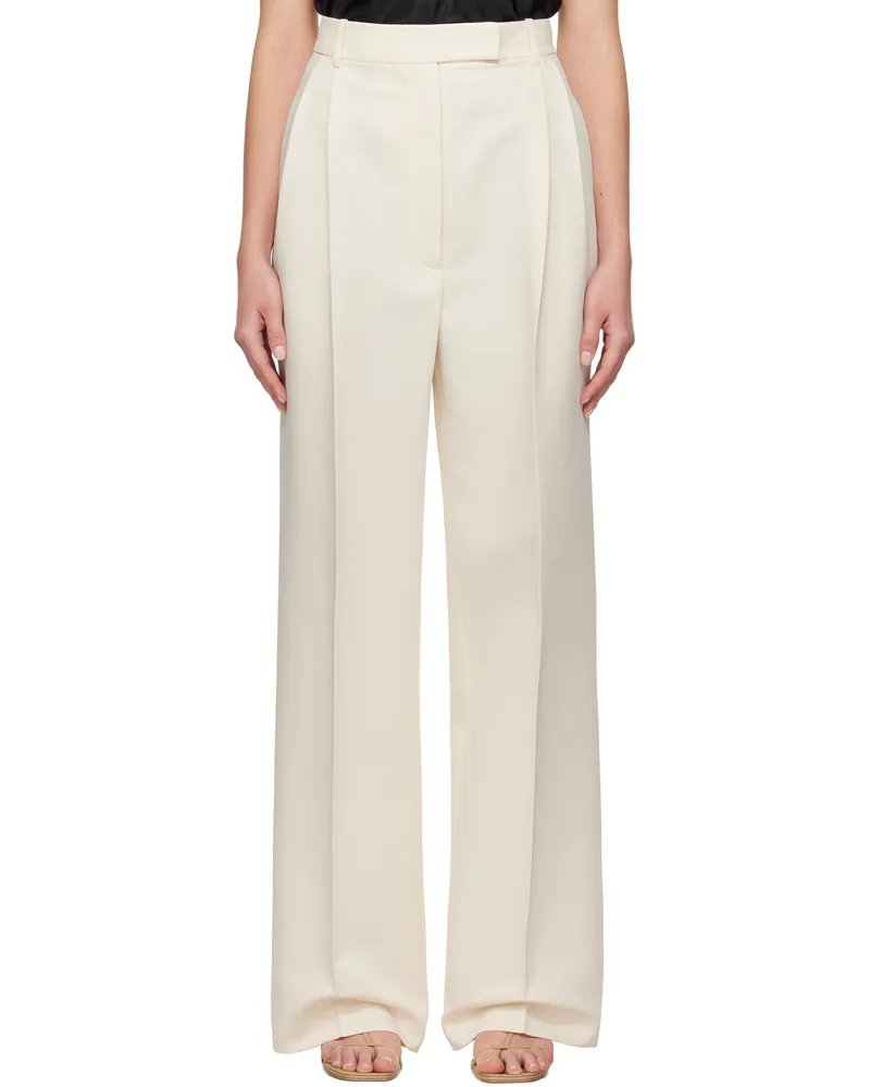 Róhe Off-White High-Waist Tailored Trousers 112_310