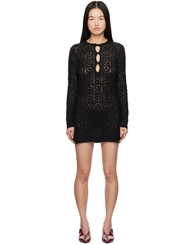 Loulou Studio Black Evan Minidress