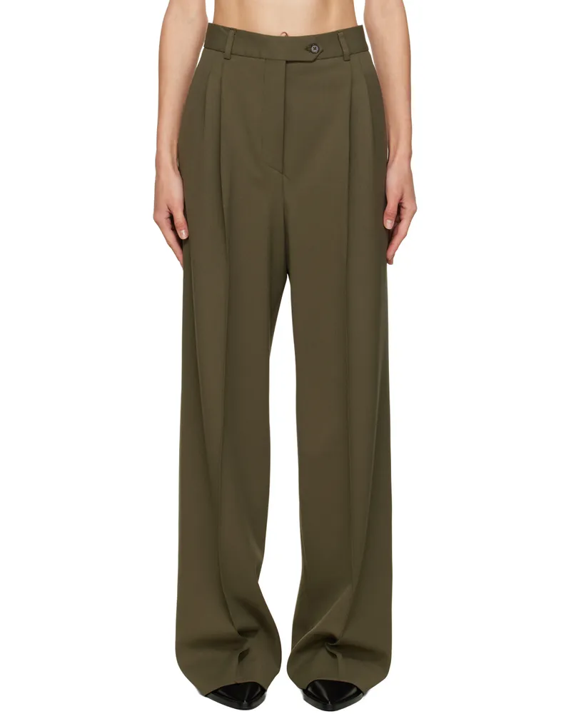 Beaufille Khaki Burnell Trousers Khaki