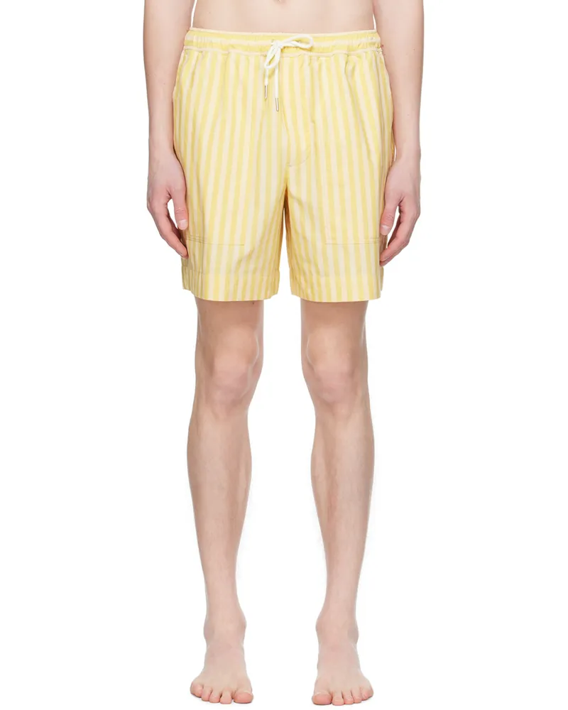 Kitsuné Yellow Casual Board Shorts S720