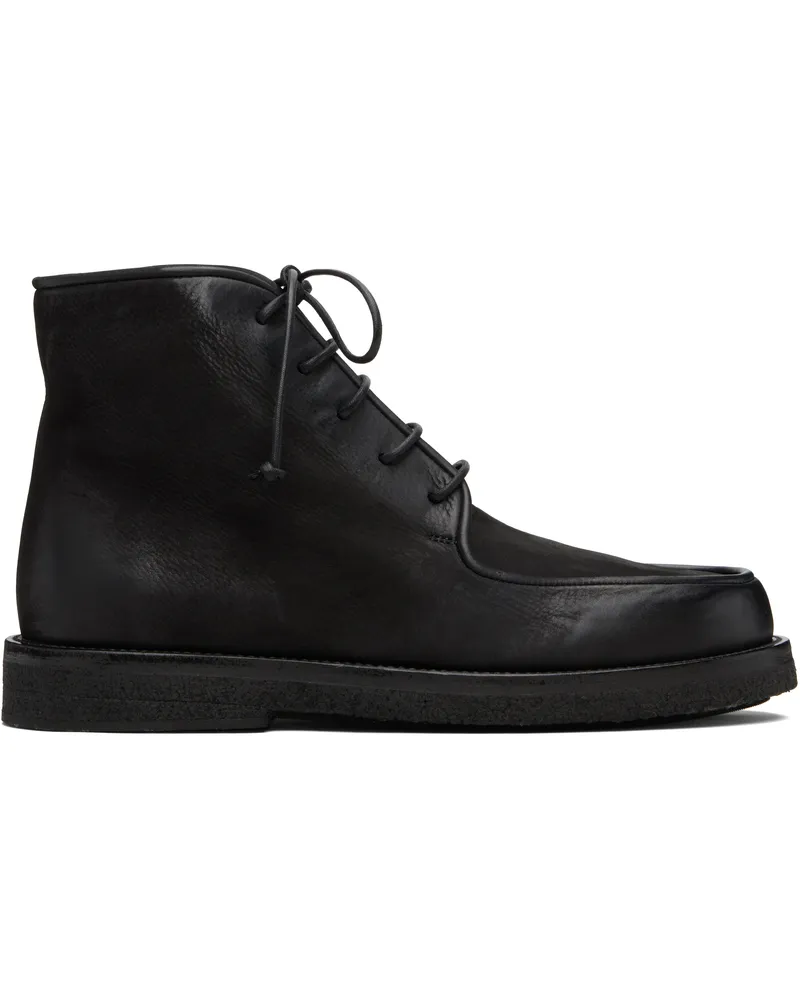 Marsèll Black Moccar Boots Black