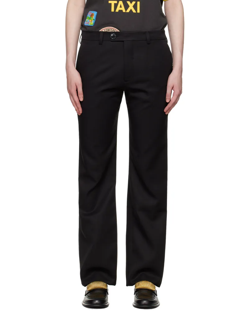Martine Rose Black Bumster Trousers Black
