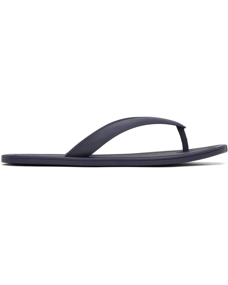 Maison Margiela Navy Tabi Flip Flops Tpewter