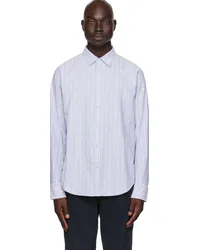 Rag & Bone Blue Fit 2 Engineered Shirt Blustripe