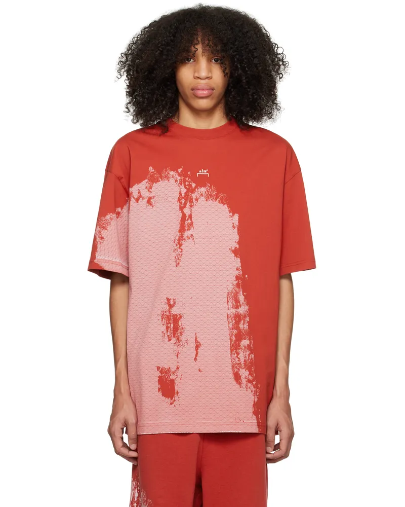 ACW* Red Brushstroke T-Shirt Rust