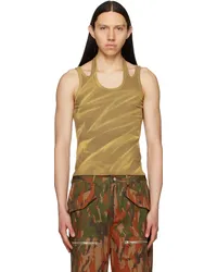 Dion Lee Tan Interlink Tank Top Washed