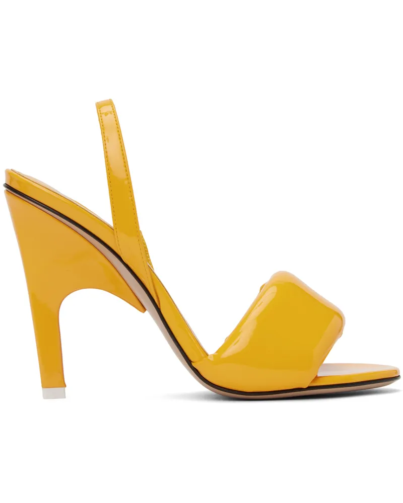 ATTICO Yellow Rem Heeled Sandals 205