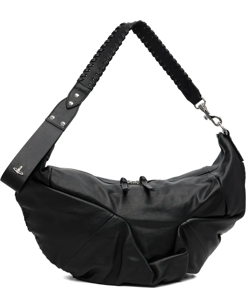 Vivienne Westwood Black Agnes Medium Shoulder Bag N401
