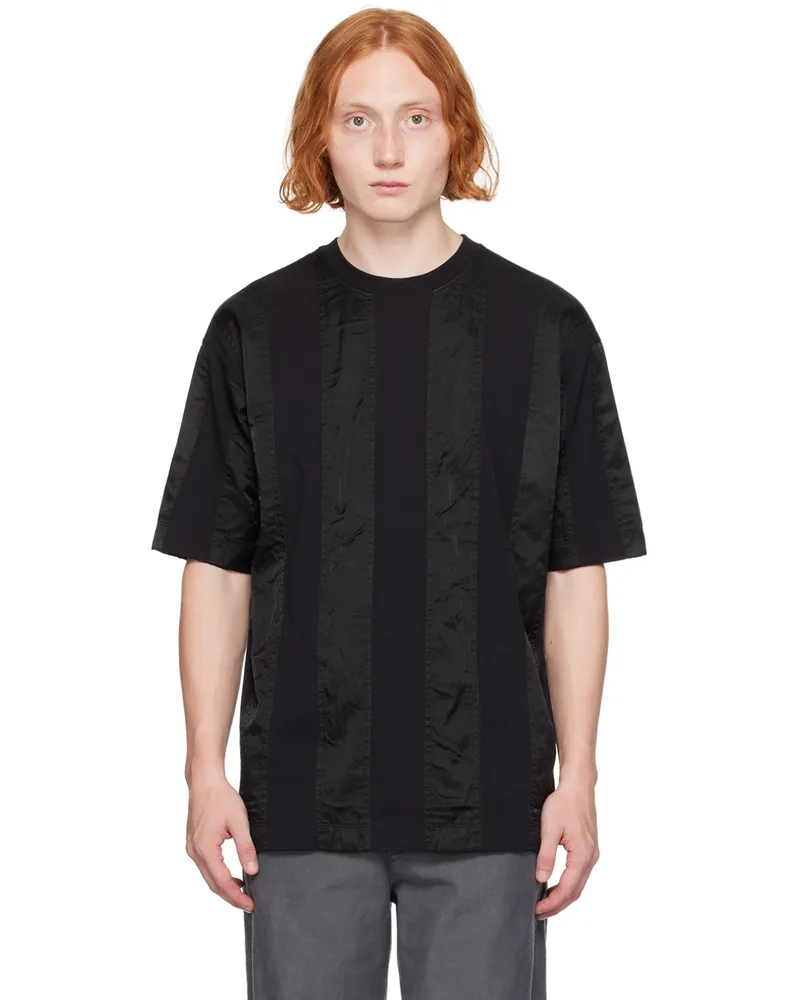 Dries van Noten Black Paneled T-Shirt 900