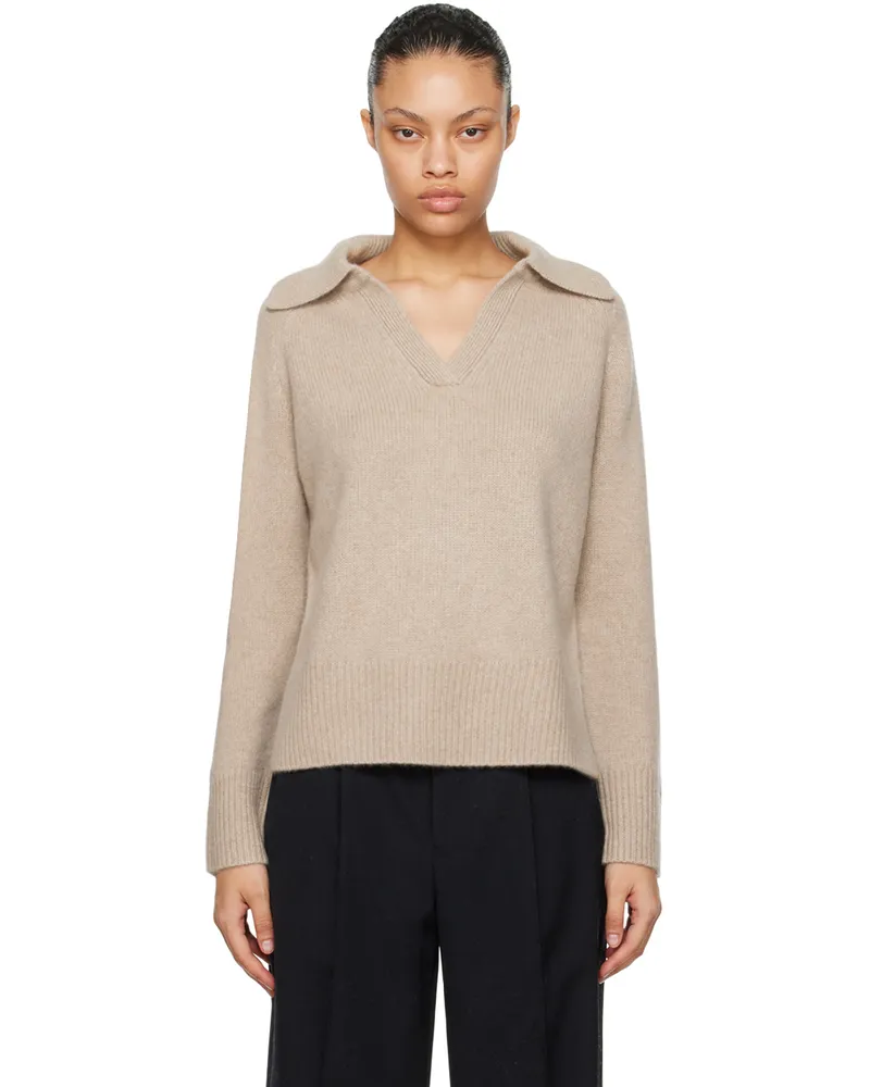 arch4 Taupe Jenna Cashmere Sweater Taupe