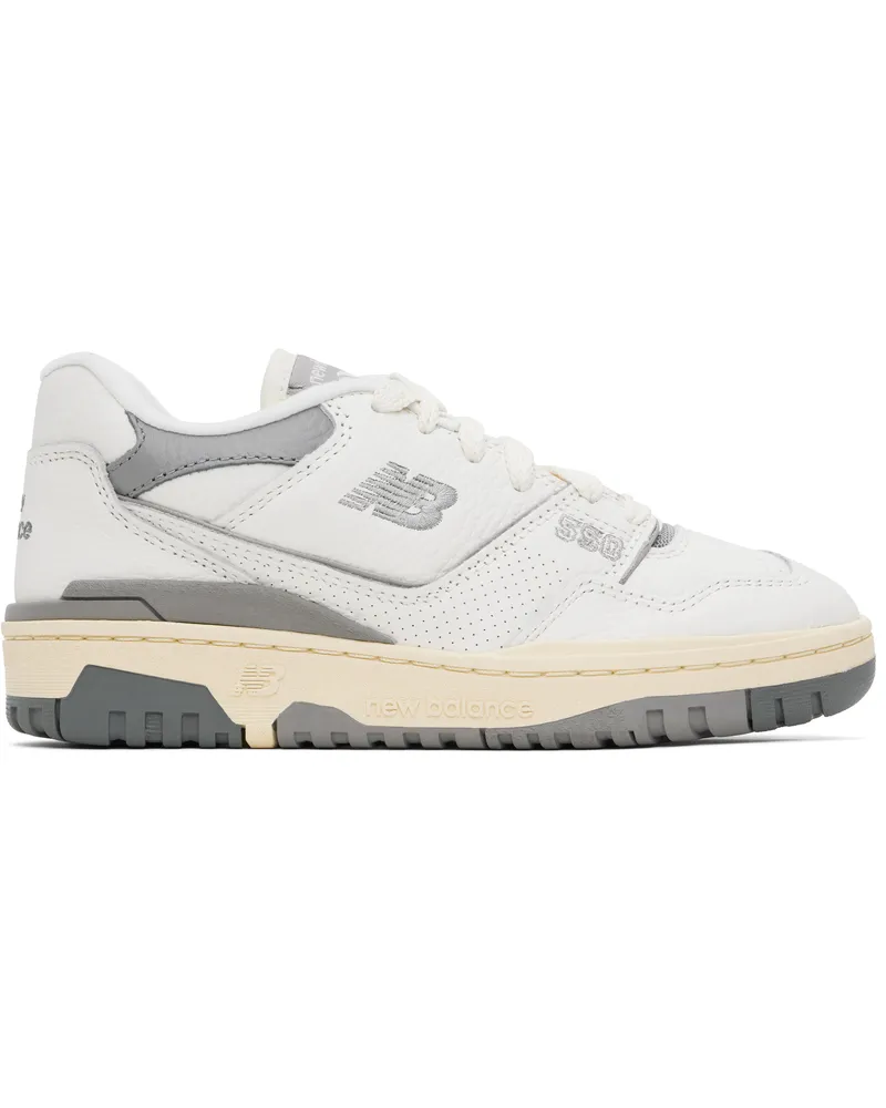 New Balance White 550 Sneakers Sea