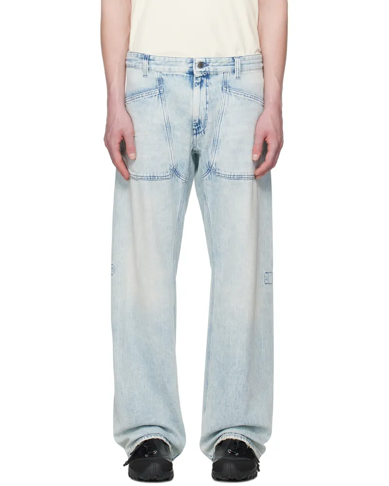 Diesel Blue Relaxed D-Zeta 09l60 Jeans 1