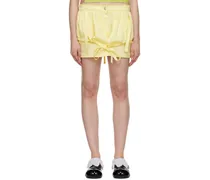 Yellow Layered Miniskirt
