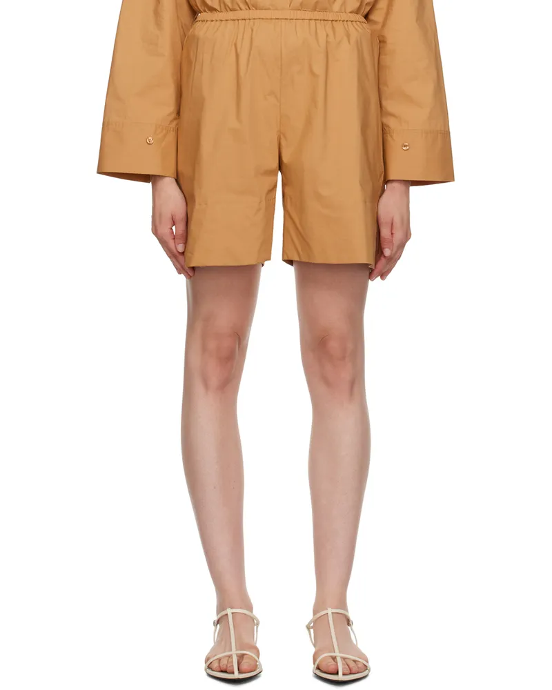 By Malene Birger Brown Siona Shorts 1v2