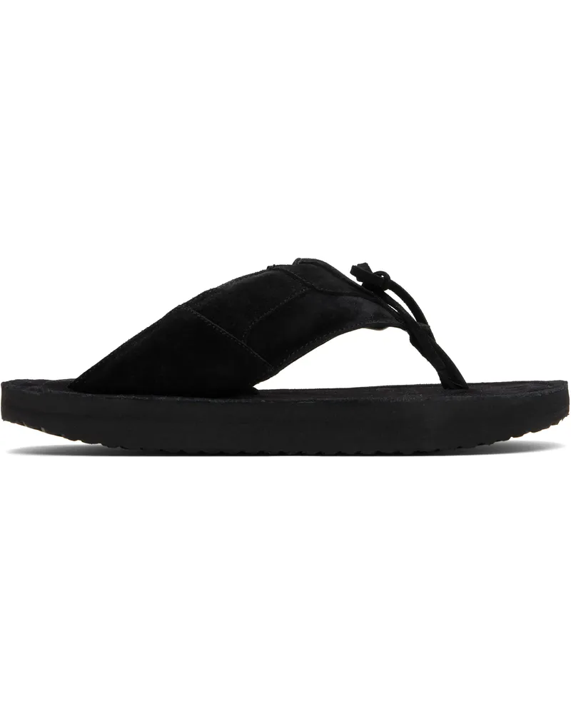 ABRA SSENSE Exclusive Black Platform Flip-Flops Black