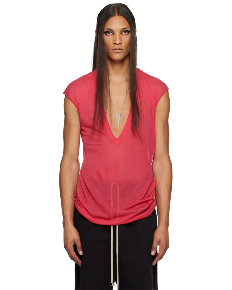 Rick Owens SSENSE Exclusive Pink KEMBRA PFAHLER Edition Dylan T-Shirt 183