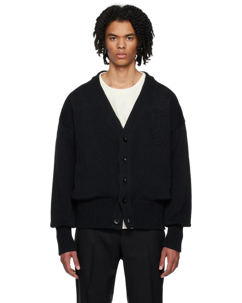 Jil Sander Black Buttoned Cardigan 001