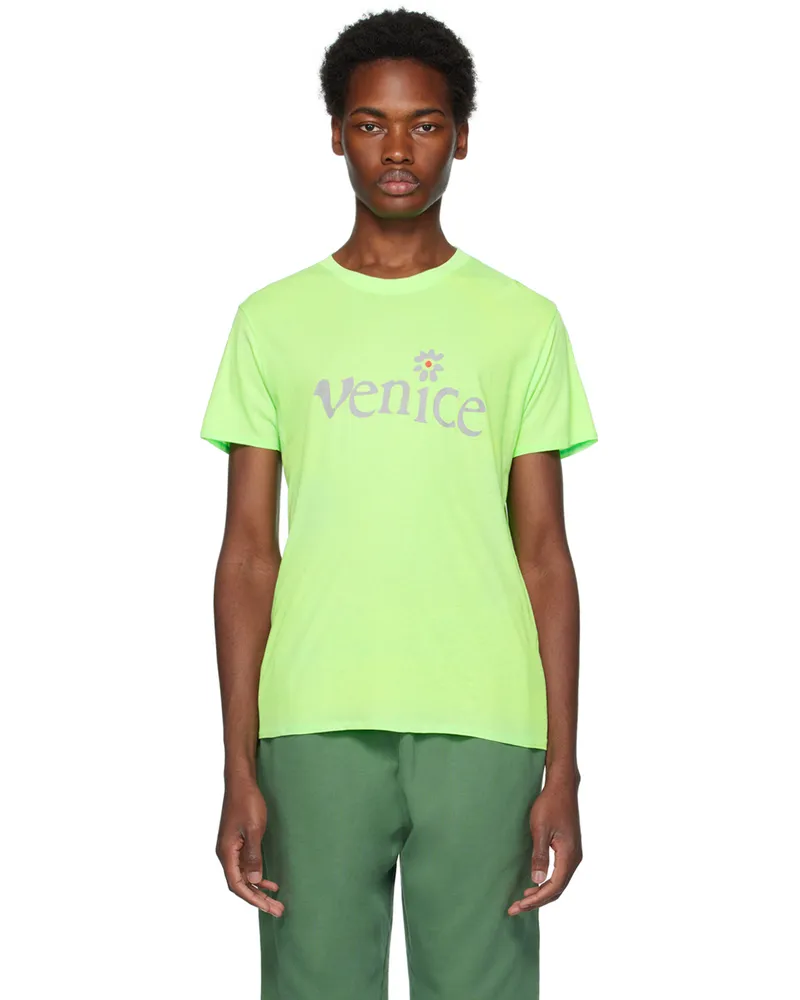 ERL Green 'Venice' T-Shirt Green