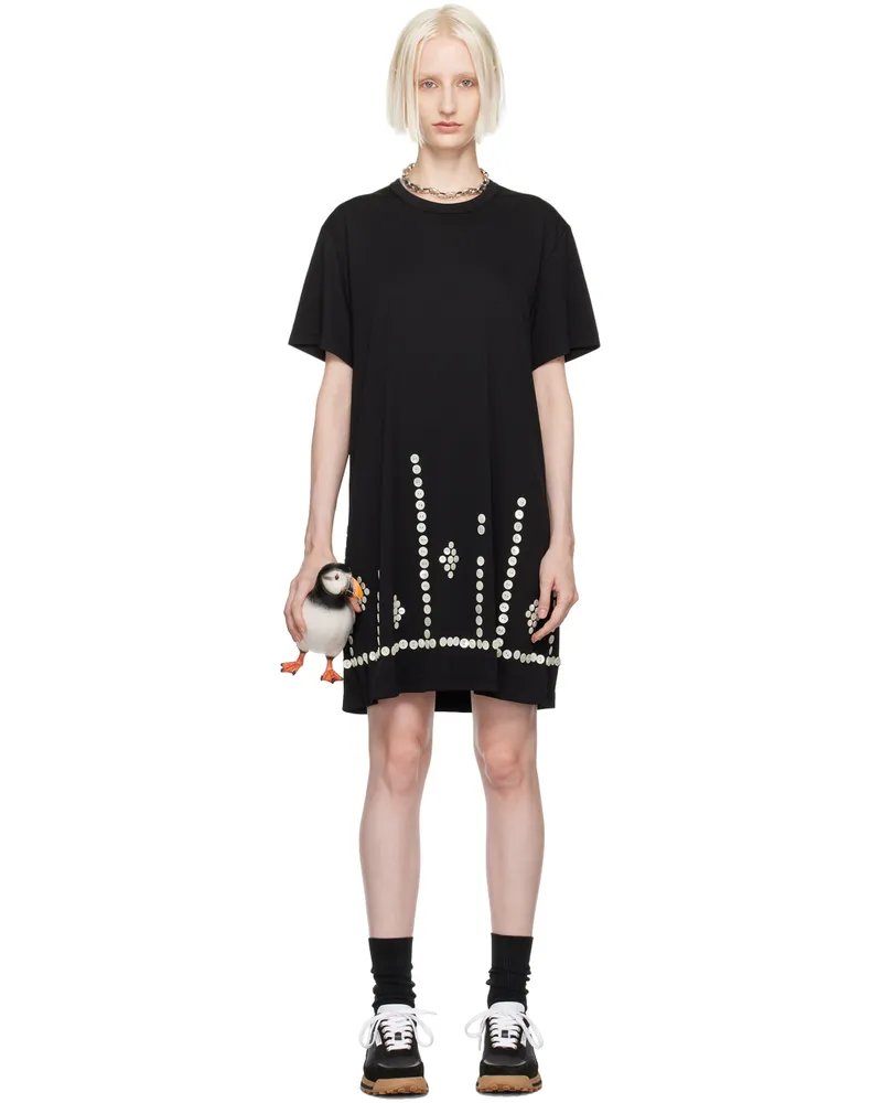 Comme des Garçons Black Button Midi Dress 1