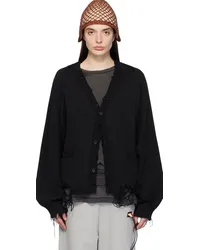 Doublet Black 2Way Sleeve Cardigan Black