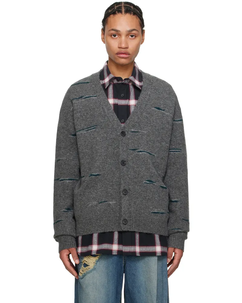 JUUN.J Gray Pattern Cardigan 3