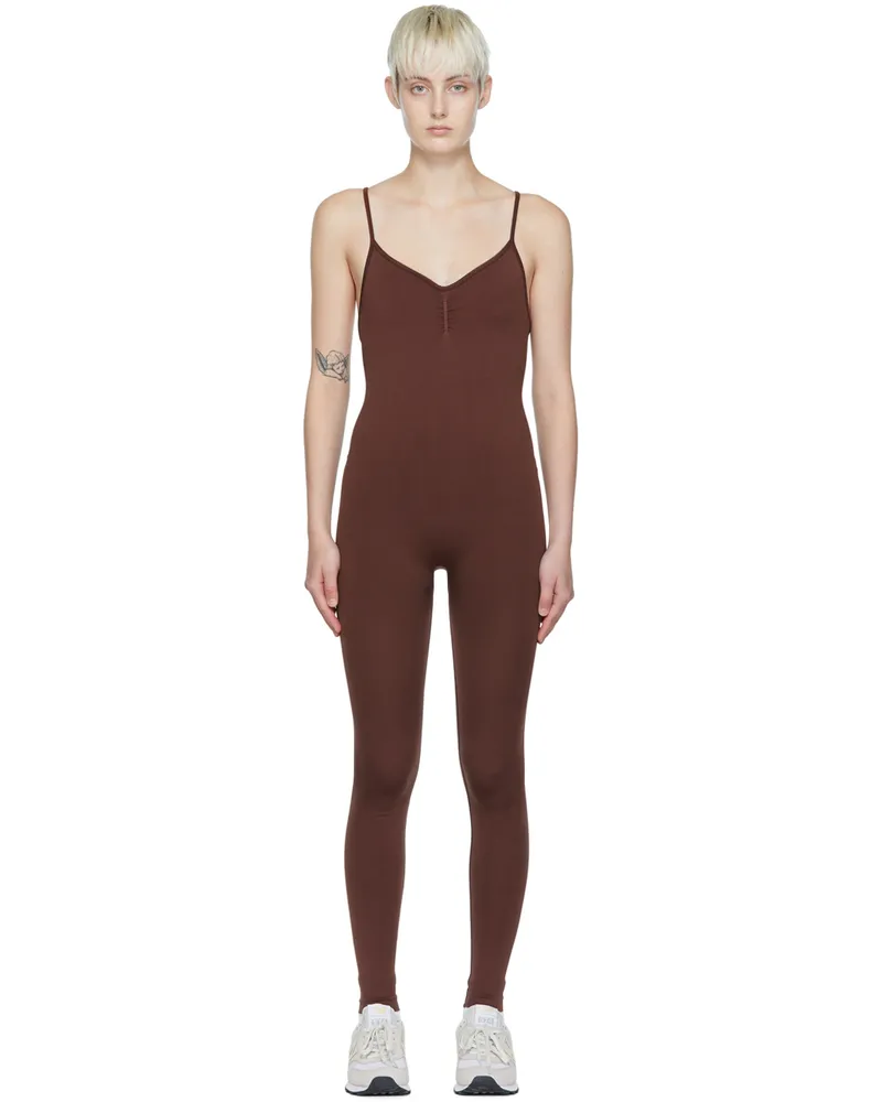 PRISM Brown Balanced Jumpsuit Maroon
