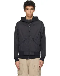 Parajumpers Black Novak Bomber Jacket Pencil