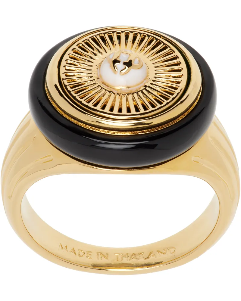 Casablanca Paris Gold Spoke Wheel Ring Gold