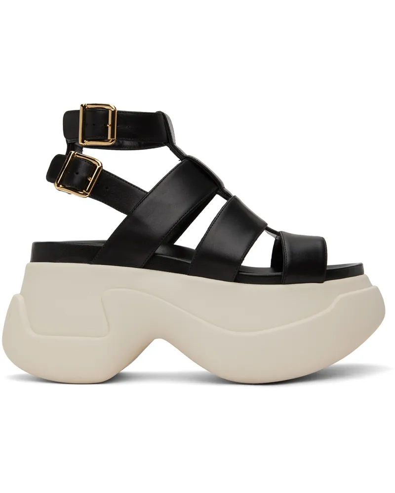 Marni Black Gladiator Platform Sandals 00n99