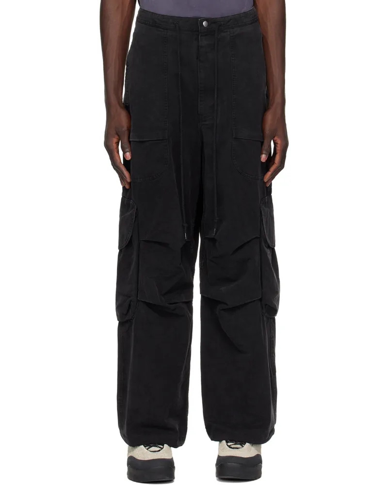 Entire Studios Black Freight Cargo Pants Iron