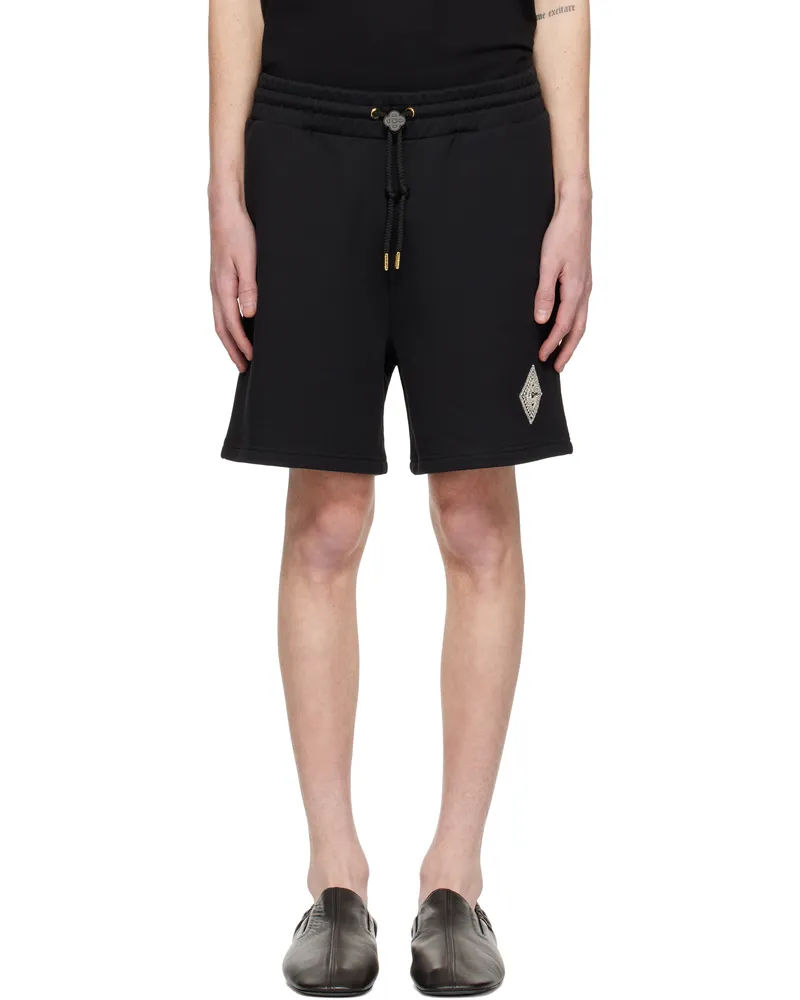 Casablanca Paris Black Pearl Diamond Shorts Pearl