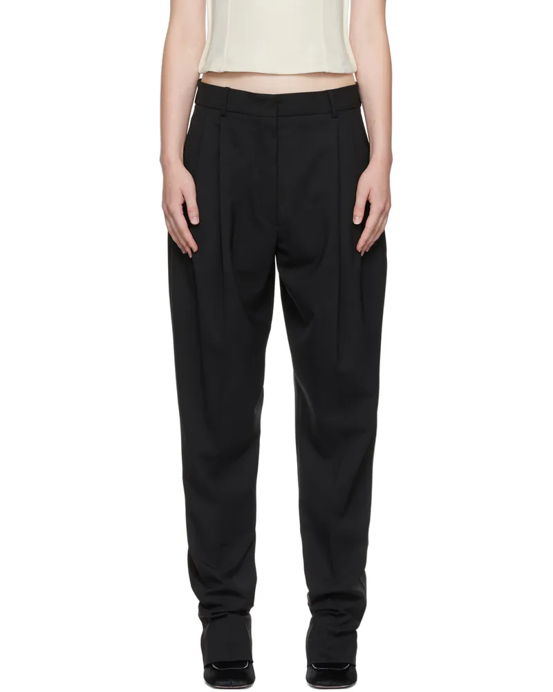 SPORTMAX Black Felicia Trousers 002