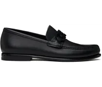 Black Gancini Ornament Loafers