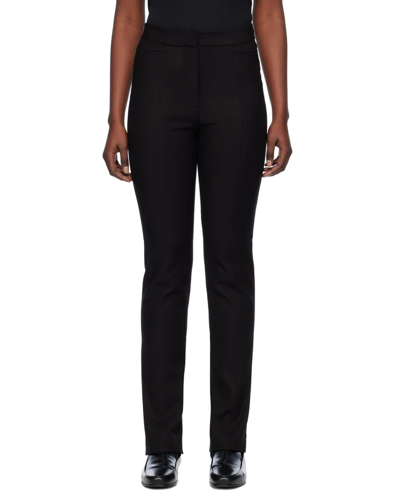 Totême Black Slim Trousers 001