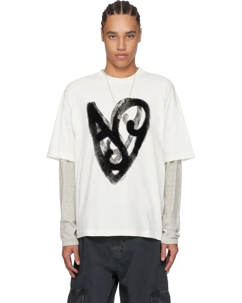 Acne Studios White Printed T-shirt 183