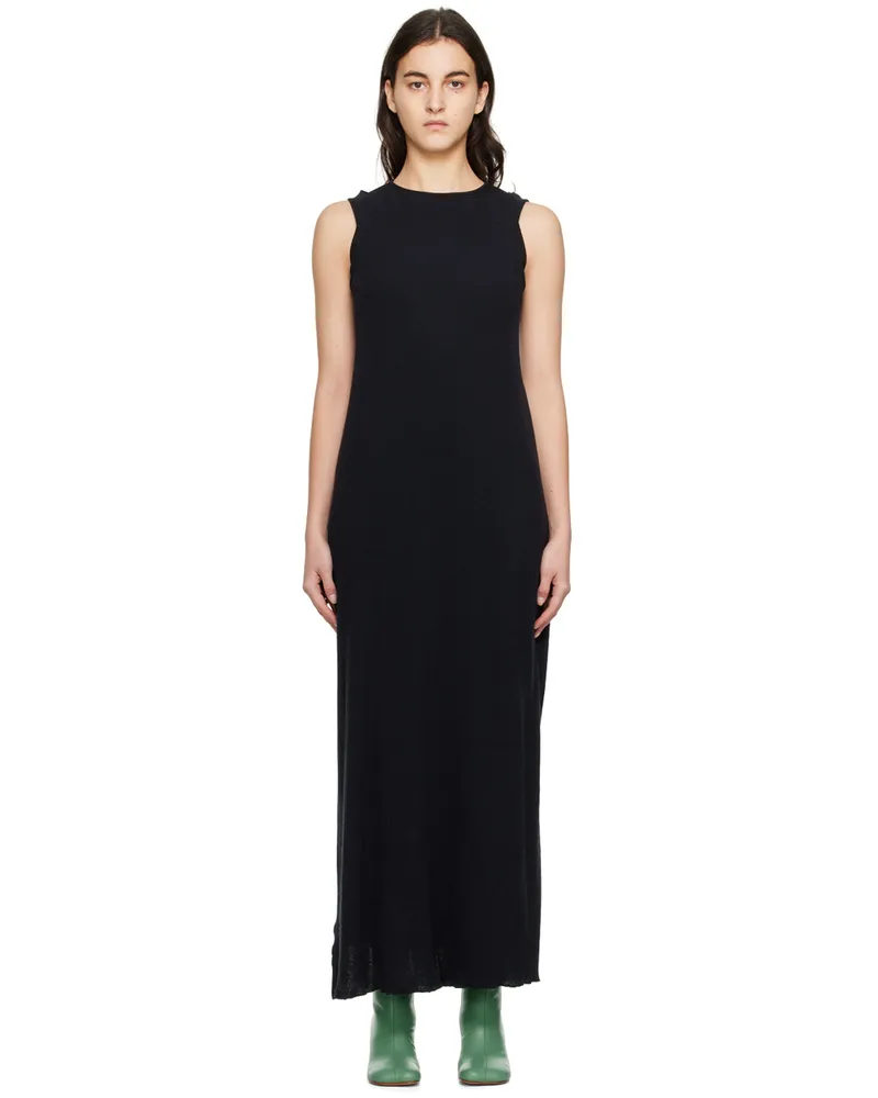 Maison Margiela Black Layered Maxi Dress 961