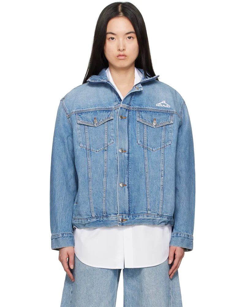 Alexander Wang Blue Regen Lightweight Denim Jacket Vintage