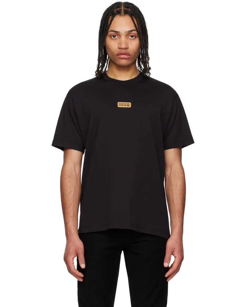 Versace Jeans Black Logo T-shirt Eg89-black