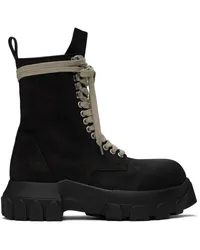 Rick Owens Black Porterville Army Tractor Boots Black